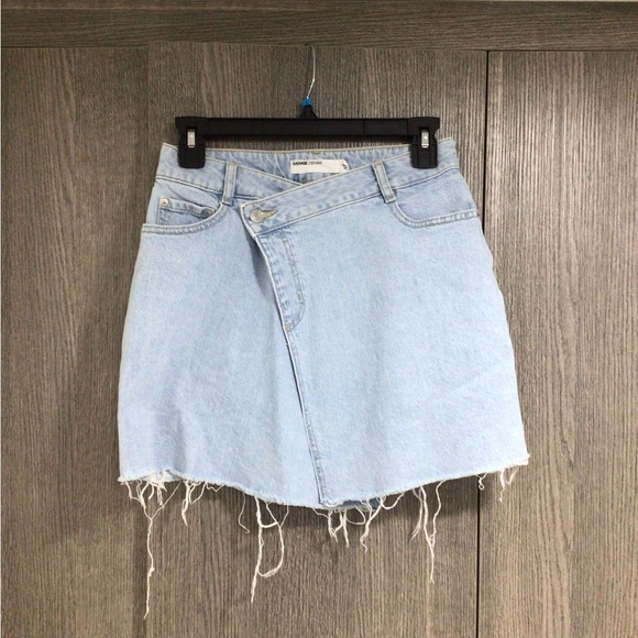 Garage Light Blue Denim Skirt - Picture 1 of 6